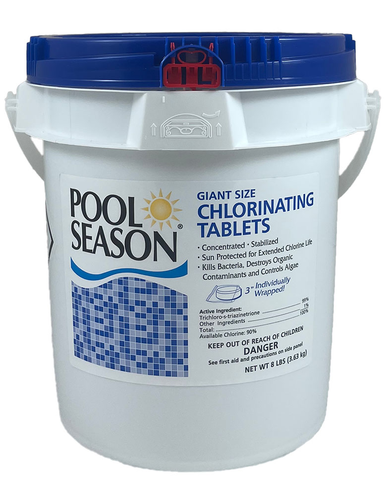 HGH-50-3708 - 8lbs - 3 Inch Slow Dissolving Chlorine Tablets - HGH-50-3708